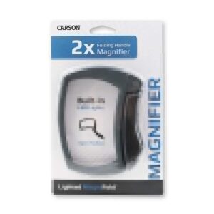 Carson Lighted MagniFold 2X LED Folding Handle Magnifier