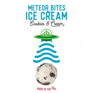 Meteor Bites Ice Cream: Cookies & Cream