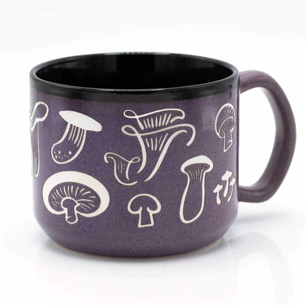 Fabulous Fungi Hand Carved Ceramic 15 oz. Mug Fabulous Fungi Hand Carved Ceramic 15 oz. Mug