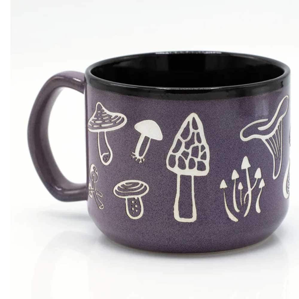 Fabulous Fungi Hand Carved Ceramic 15 oz. Mug Fabulous Fungi Hand Carved Ceramic 15 oz. Mug