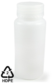 HDPE Polyethylene Wide-Mouth Sample Bottle