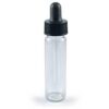 Clear glass dropper vial