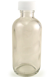 Clear Glass Narrow Mouth Bottle