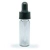 Clear glass dropper vial