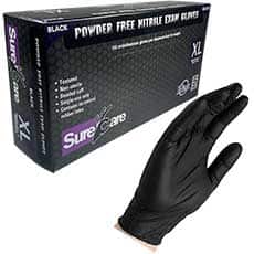 Powder-Free Black Nitrile Gloves
