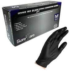 Powder-Free Black Nitrile Gloves