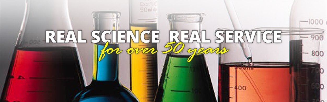 Real Science Real Service for over 50 years